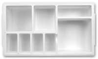 Phlebotomy Tray Replacement Inserts, White