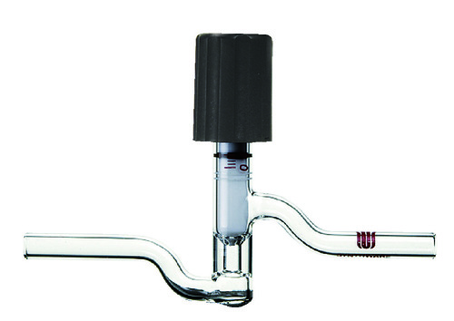 Synthware Valve, High Vacuum, PTFE-Protected, 180° Sidearms, Kemtech America