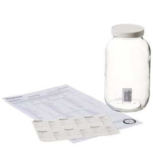 Certified, Clean 8 oz Clear Glass Sample Jars with Screw Caps