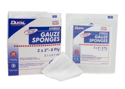 Dukal Gauze Sponges Are 100[perCent] Cotton