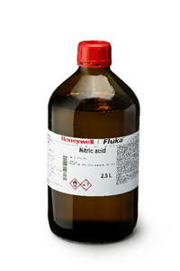 Acide nitrique ≥65%, Puriss. p.a. ISO, Reag. Ph. Eur. pour déterminations  avec dithizone, Fluka™