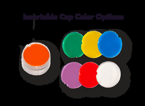 Cap Insert, Color: Assorted, for Insertable Screw Caps, pack of 500