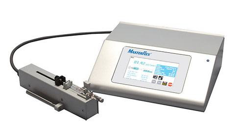 Masterflex® Touch-Screen Syringe Pump, Infusion/Withdrawal, Programmable, One-Syringe, 3.66 pL/min to 363 u\L/min; 100 to 240 VAC