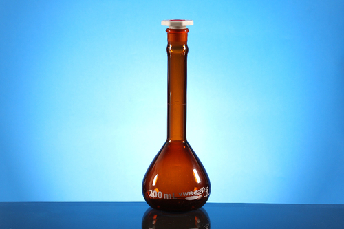 VWR® Volumetric Flask, Amber, Wide Neck, Class B