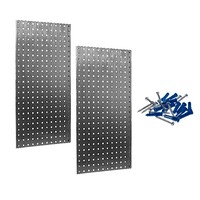 Two Pegboards, 304 Stainless Steel Square Hole with Mounting Hardware