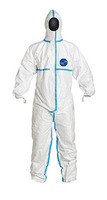 DuPont™ Tyvek® 600 Coveralls with Standard Hood, Type 5-B and 6-B Chemical Protection