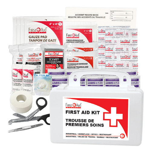 Kit, First Aid Federal Type A Plastic, For workplaces following federal regulations with 2-5 workers at any given time.