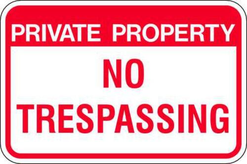 ZING Green Safety Eco Parking Sign, Private Property