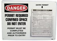 Confined Space Entry Permit Holder, National Marker