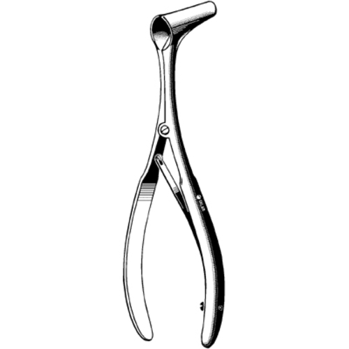 Halle Nasal Speculum Adult, Stainless Steel, Reusable, Premium OR Grade, Latex-Free, Angled