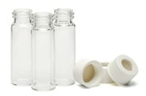Storage vial kit, 4 mL, 15 x 45 clear vial, 13-425 open, PTFE/silicone septa, 100/pk. Vial size: 15 x 45 mm (13-425 cap)