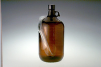 Safety Coated Glass Jugs, Amber