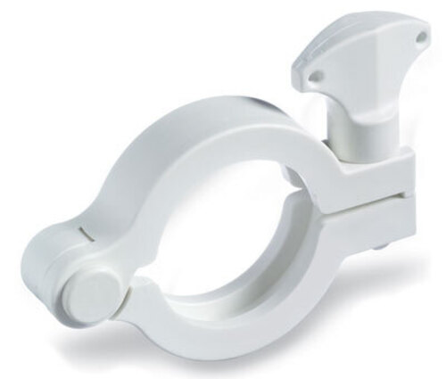 Masterflex® Sanitary Clamp with White Knob, Nylon, 2"; 1/EA