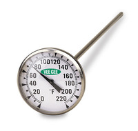 Dial Thermometers, 1.75/2" Diameter