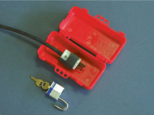 Plug Lockout, Multiple Entry, Red