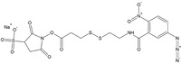 Sulfo-SAND (Sulfosuccinimidyl 2-(3-azido-2-nitrobenzamido)ethyl-1,3'-dithiopropionate)