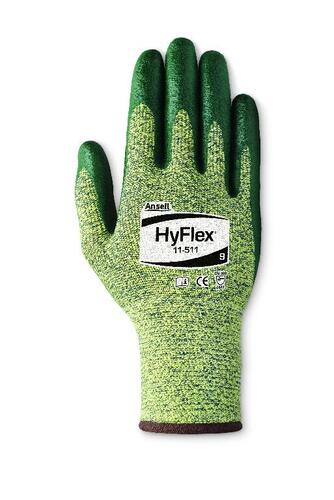 Green Nitrile Foam Palm Coating On Exclusive Intercept Technology Cut Resistant Liner