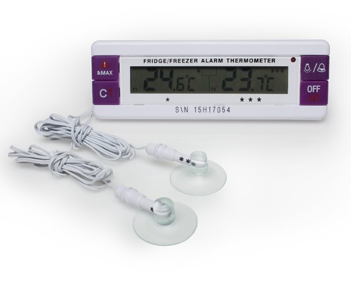 Alarm Thermometer With Dual Display And Probes
