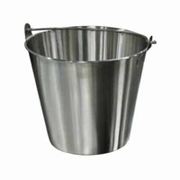 Drain Pail, Stainless Steel, Mortech