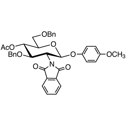 4-Methoxyphenyl-4-O-acetyl-3,6-di-O-benzyl-2-deoxy-2-phthalimido-β-D-glucopyranoside ≥98.0% (by HPLC)