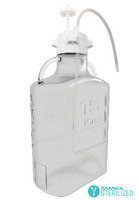 Vwr* Carboy Assembly, Single Use, Material: Polycarbonate, 83B Cap, TPE Tubing w/ Dip Tube, Gamma Sterilized, Autoclavable, USP Class VI, FDA Grade materials, Clear for high visibility of the product, High-impact strength, Leakproof, rectangular shape saves valuable bench space, Volume: 10L