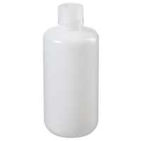 Nalgene® Low-Particulate Bottles, High-Density Polyethylene, Narrow Mouth, with Screw Caps, Thermo Scientific