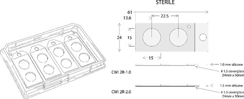CultureWell™ Chambered Coverglass Plate Inserts, Electron Microscopy Sciences