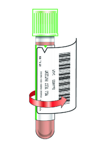 Thermal Printer Labels for BD Vacutainer® Plus Plastic Tube, TimeMed