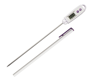 VWR®, Stem Thermometer, Calibrated, Electronic, Stainless Steel, 197 mm  Probe