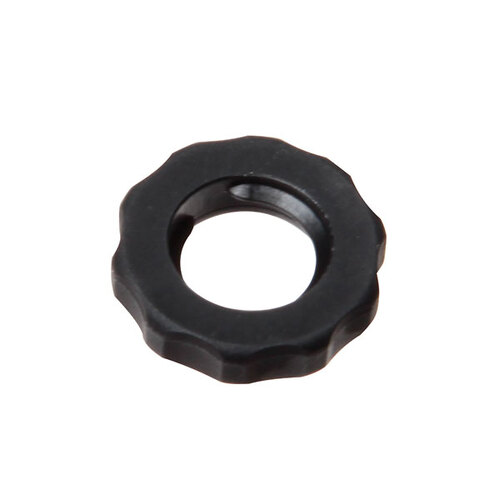 Masterflex® Fitting, Black Nylon, Panel Mount Lock Nut, 1/4-28 UNF; 25/PK