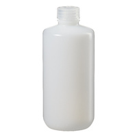 Nalgene® Boston Round Bottles, High-Density Polyethylene, Narrow Mouth, Thermo Scientific