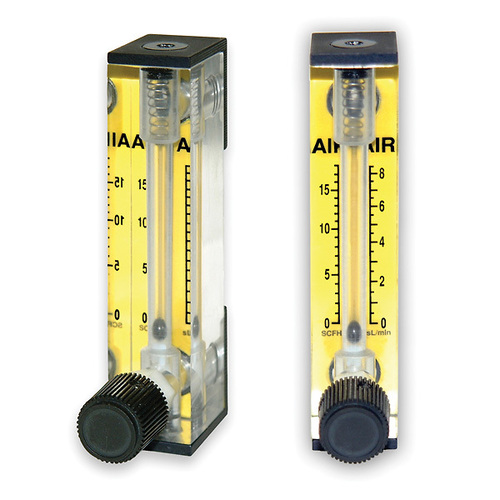 Masterflex® Variable-Area Flowmeter Kit without Valve, Direct Reading, Acrylic Housing and Brass Fittings; 16 L/min Air