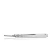 Scalpel Handle, Stainless Steel, No. 8, Fluted, Mortech