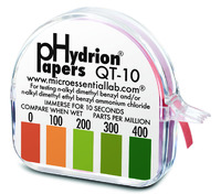 Hydrion® Sanitizer Test Kits, Micro Essential