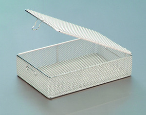 Wire baskets rectangular with lid VWR
