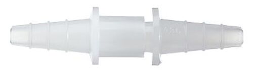 Fitting, LDPE, Straight, Hosebarb to Quick-Disconnect, 3/8" ID x 1/4" ID; 100/Pk