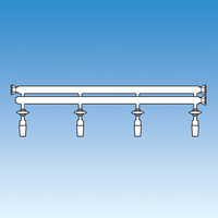 Double Tube Vacuum Manifold, O-Ring Joint Connections and Glass Stopcocks, Ace Glass Incorporated