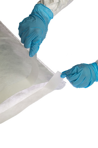 Autoclave Pouch, All, Self sealing, with Steam Indicator Dot, Material: 1073B Tyvek, Recommended for sterilizaton of pharmaceutical equipment and Components, Strong Factory seals, Manufactured and packaged in a ISO 6 cleanroom, Improves efficiency of Parts Preparation Department, Size: 14in x 22in