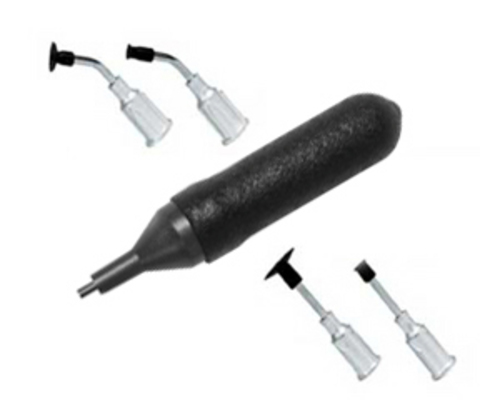 Squeeze Bulb Kit, A cost-effective vacuum tool system is versatile, including 1/8in and 1/4in vacuum cups on bent probe and 1/8in and 3/8in vacuum cups on straight probe, Applications for SMT, metal, and plastic parts, as well as smooth, nonporous surfaces, can Move the part to where you need it
