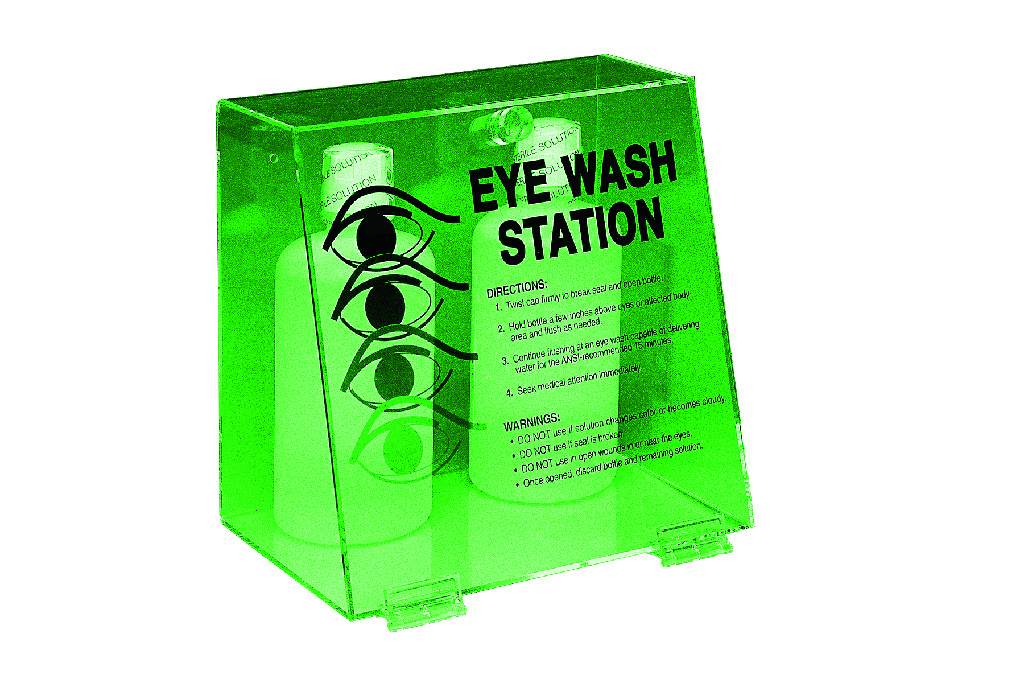 Double Bottle Eye Wash Station, Brady® | Eyewash Stations and Eyewash ...
