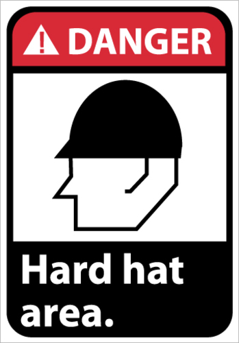 Personal Protection (PPE) ANSI Danger Signs, National Marker