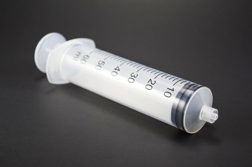 Syringe High Quality Economical Luer Lock For Veterinary, Sterile, Lab use only, Size: 60 cc