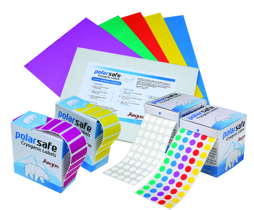 Argos Cryogenic Labels Multicolored 33x13 mm for 1.5-2 ml tubes