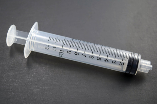 Syringe High Quality Economical Luer Lock For Veterinary, Sterile, Lab use only, Size: 10 cc