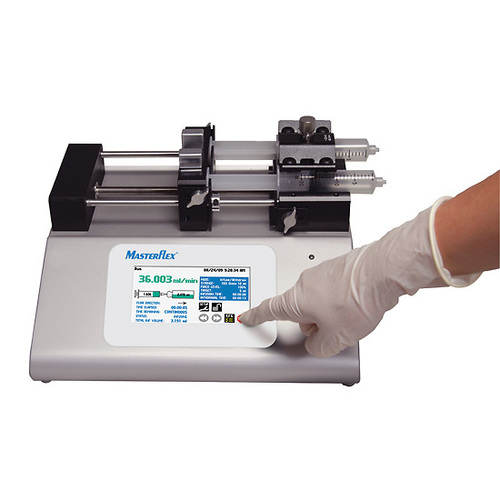 Masterflex® Syringe Pump, Push/Pull, Programable, Touchscreen Control; 100/240 VAC