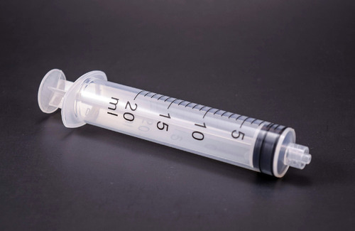Syringe High Quality Economical Luer Lock For Veterinary, Sterile, Lab use only, Size: 20 cc