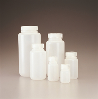 Nalgene® Economy Bottles, High-Density Polyethylene, Wide Mouth, Thermo Scientific