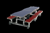 Mobile Bench Tables, Wave, AmTab