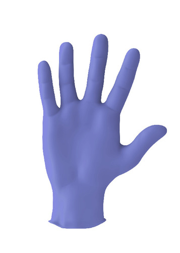 Vwr Glove, Powder free, Examination, Finger Textured, Violet Blue, Nitrile, Aloe Coated, Size: Xs