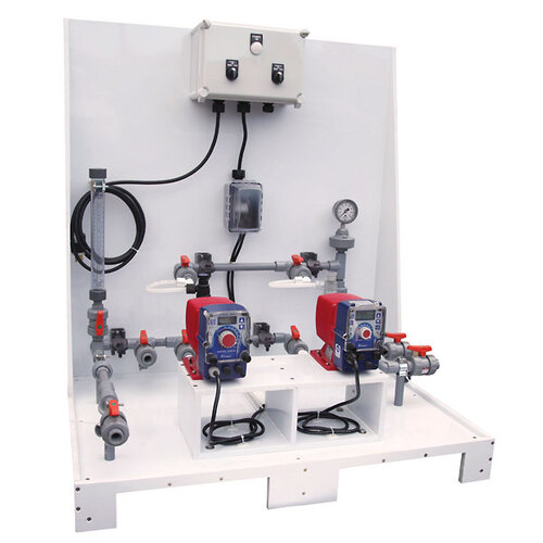 Masterflex® pH/ORP Chemical Feed System, Two Pumps, 2.0 GPH, 105 psi, No Controller; 115 VAC